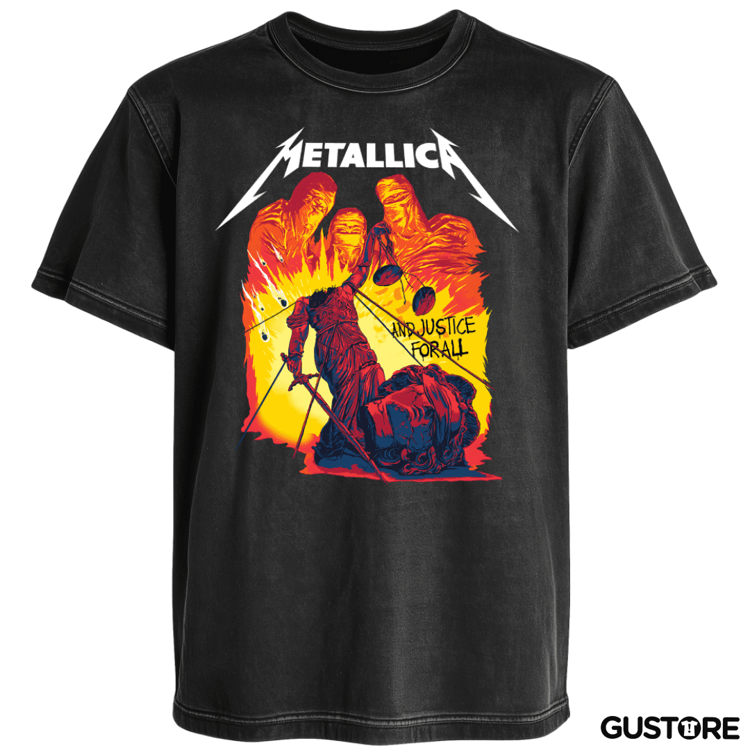 Polera desgastada And Justice... 