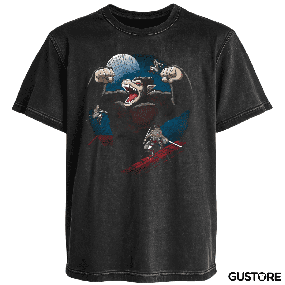 Polera desgastada Attack on Ozarus