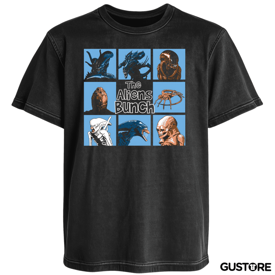Polera desgastada Los Aliens