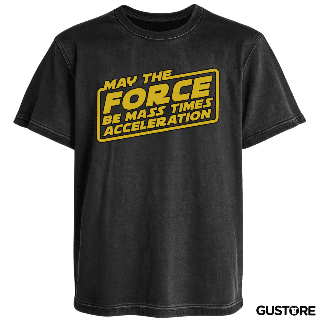 Polera desgastada May the force be