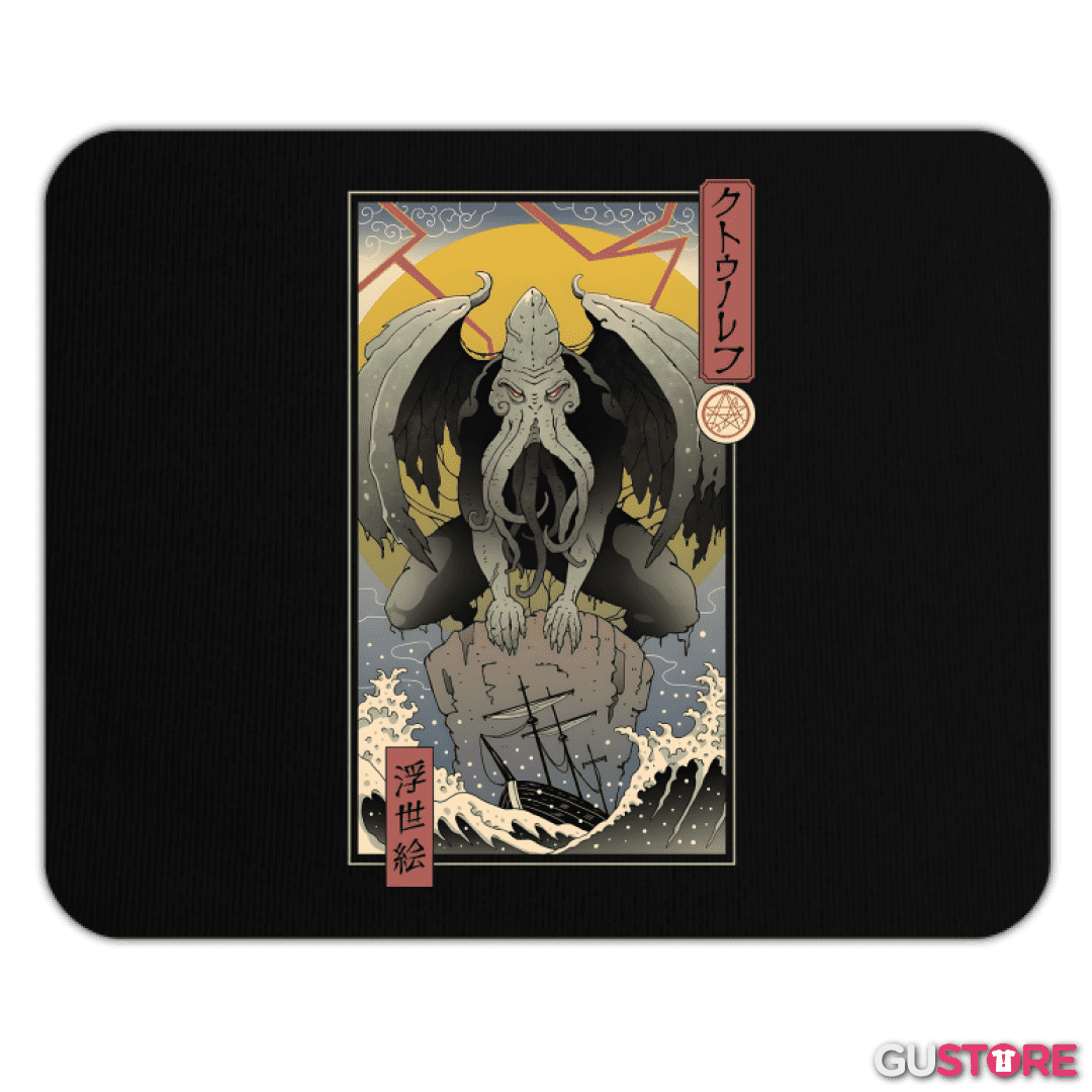 Mousepad Cthulhu Ukiyo-e
