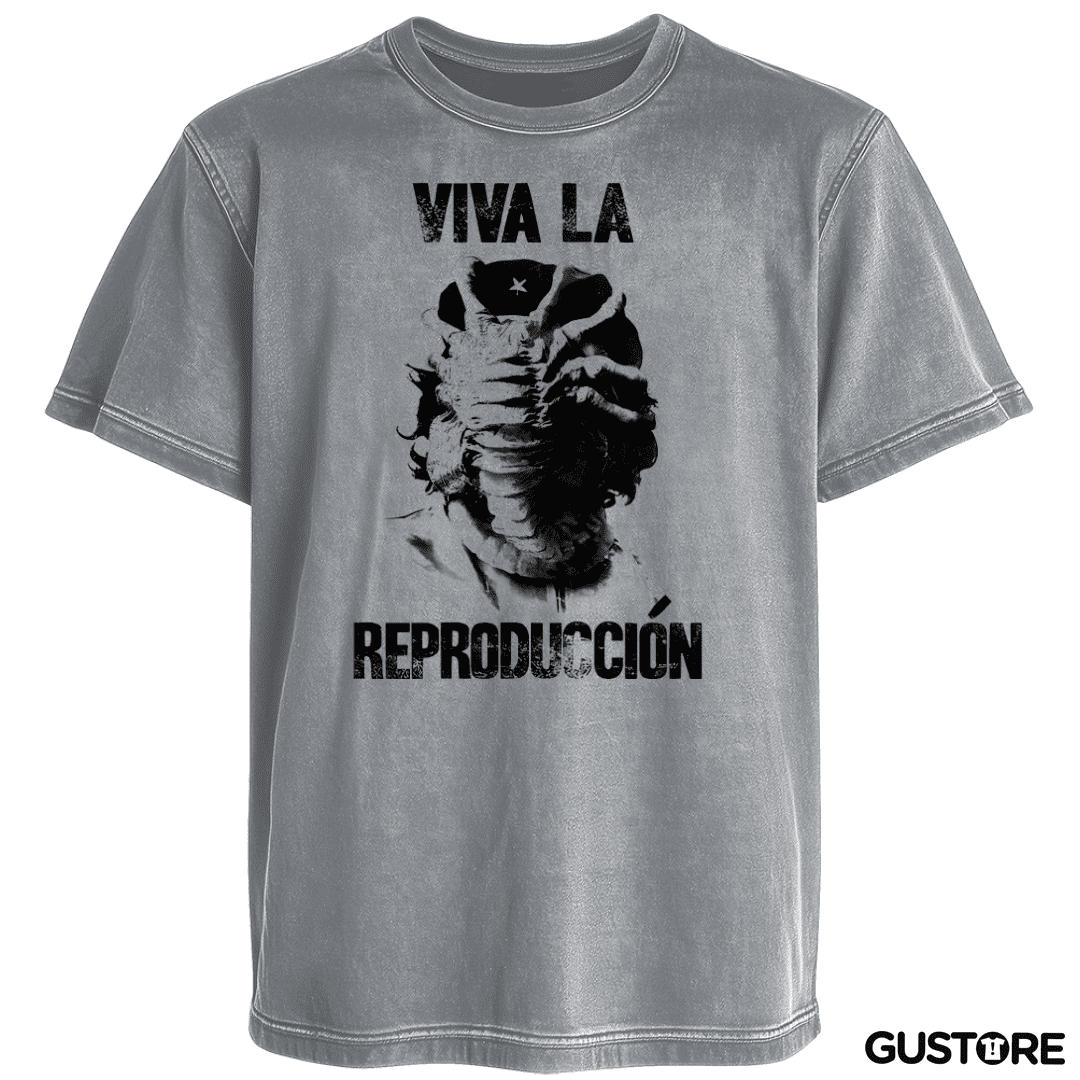 Polera desgastada Viva la Reproducción