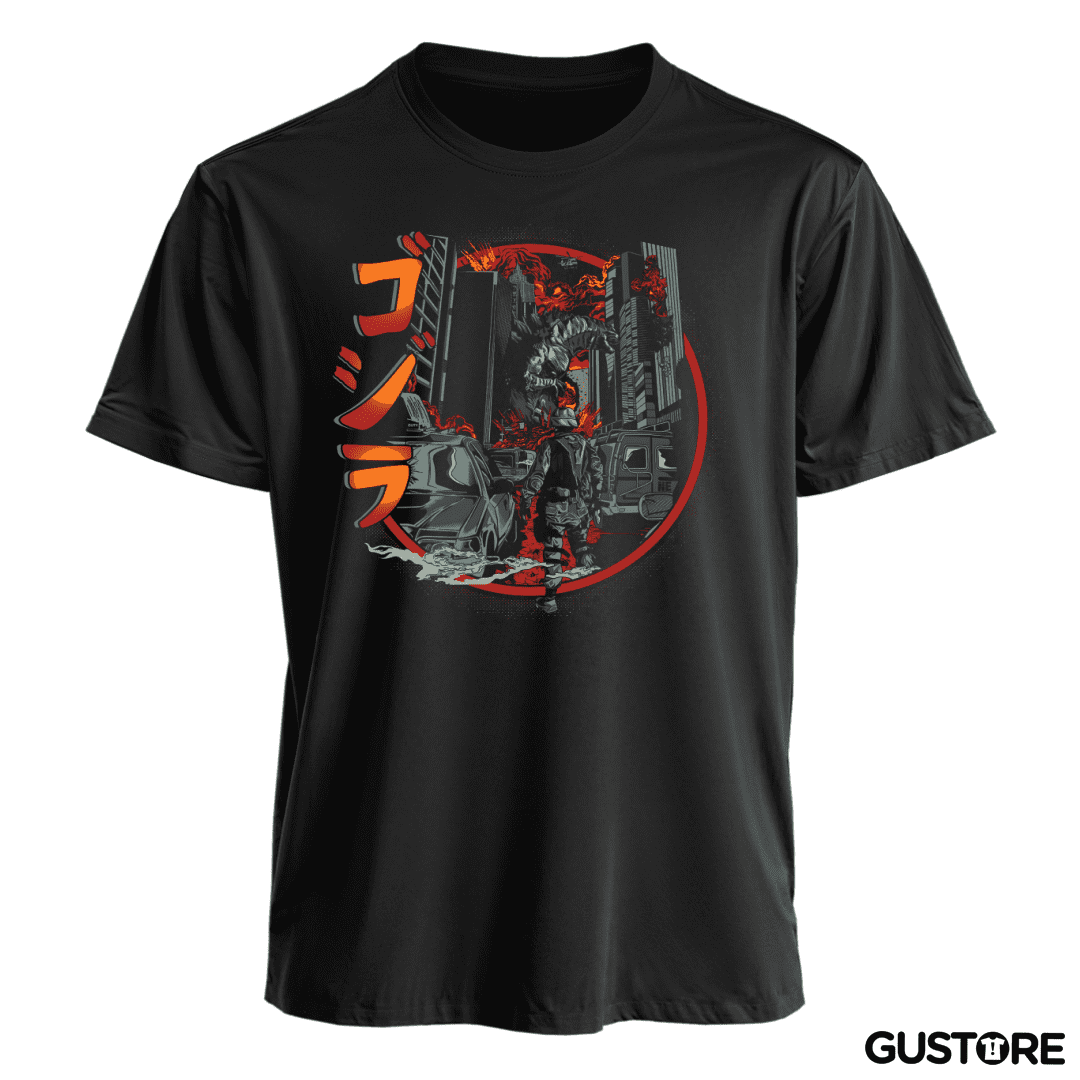 Polera Destrucción de Godzilla