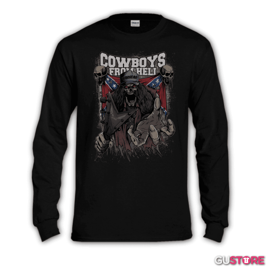 Polera manga larga Cowboys From Hell