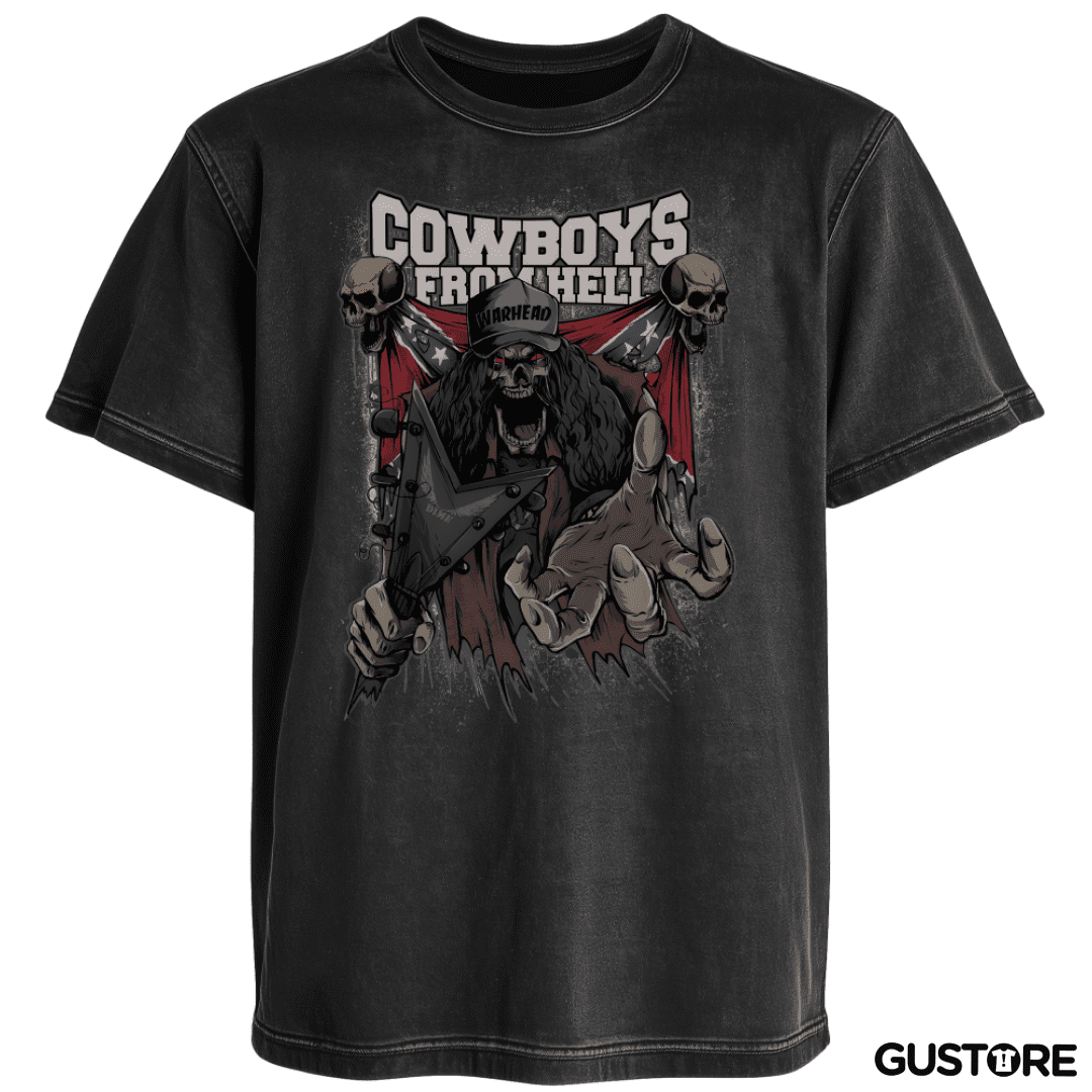 Polera desgastada Cowboys From Hell