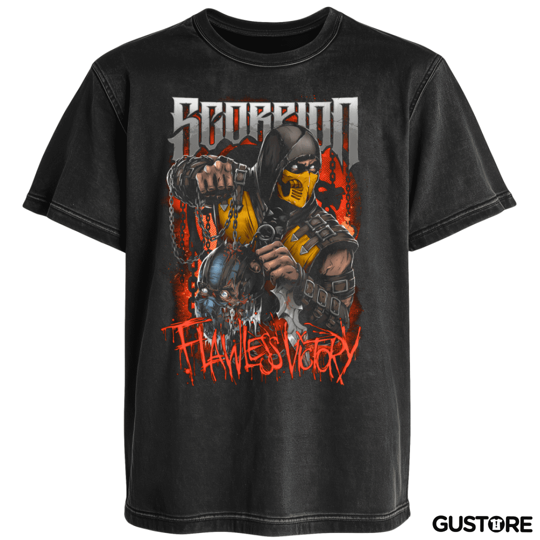 Polera desgastada Scorpion Flawless Victory