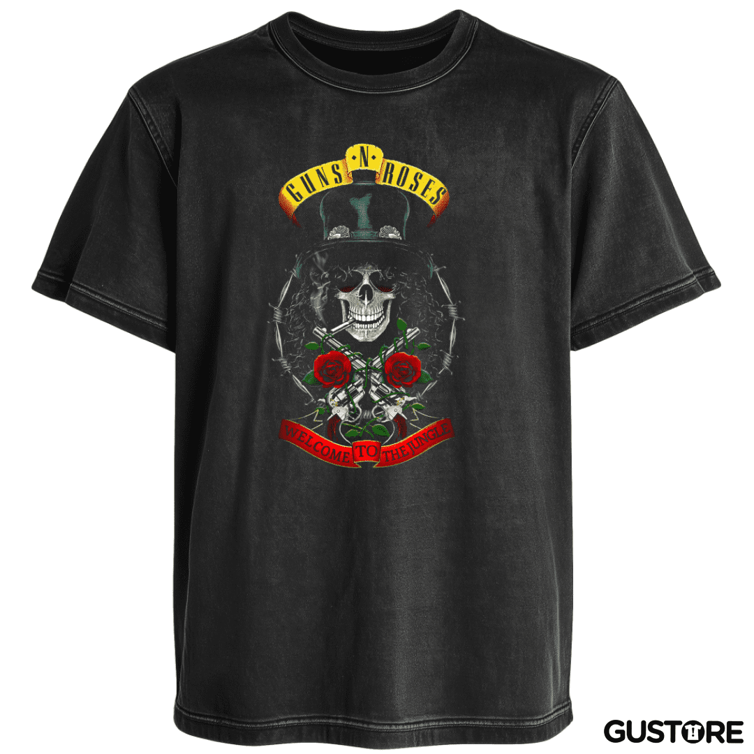 Polera desgastada GnR Welcome to the jungle Slash