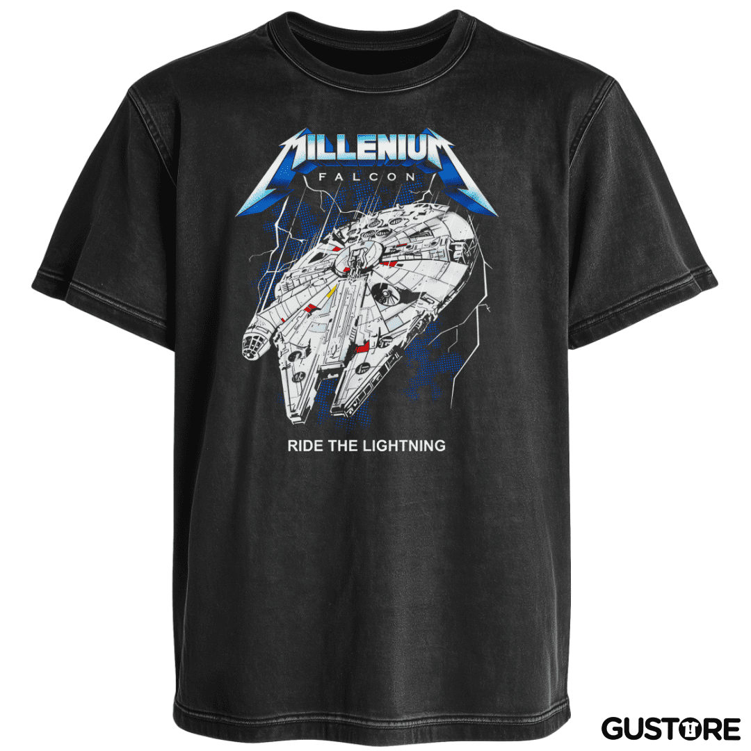 Polera desgastada Millenium Falcon