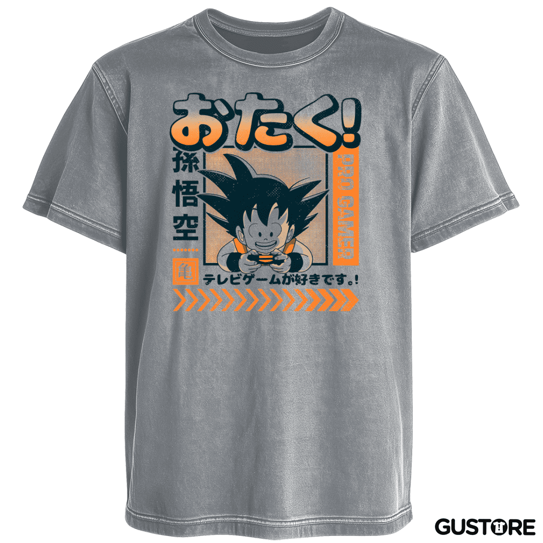Polera desgastada Goku Pro Gamer