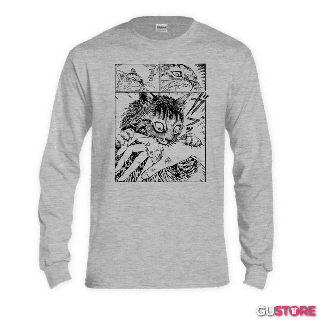 Polera manga larga Gato Junji Ito