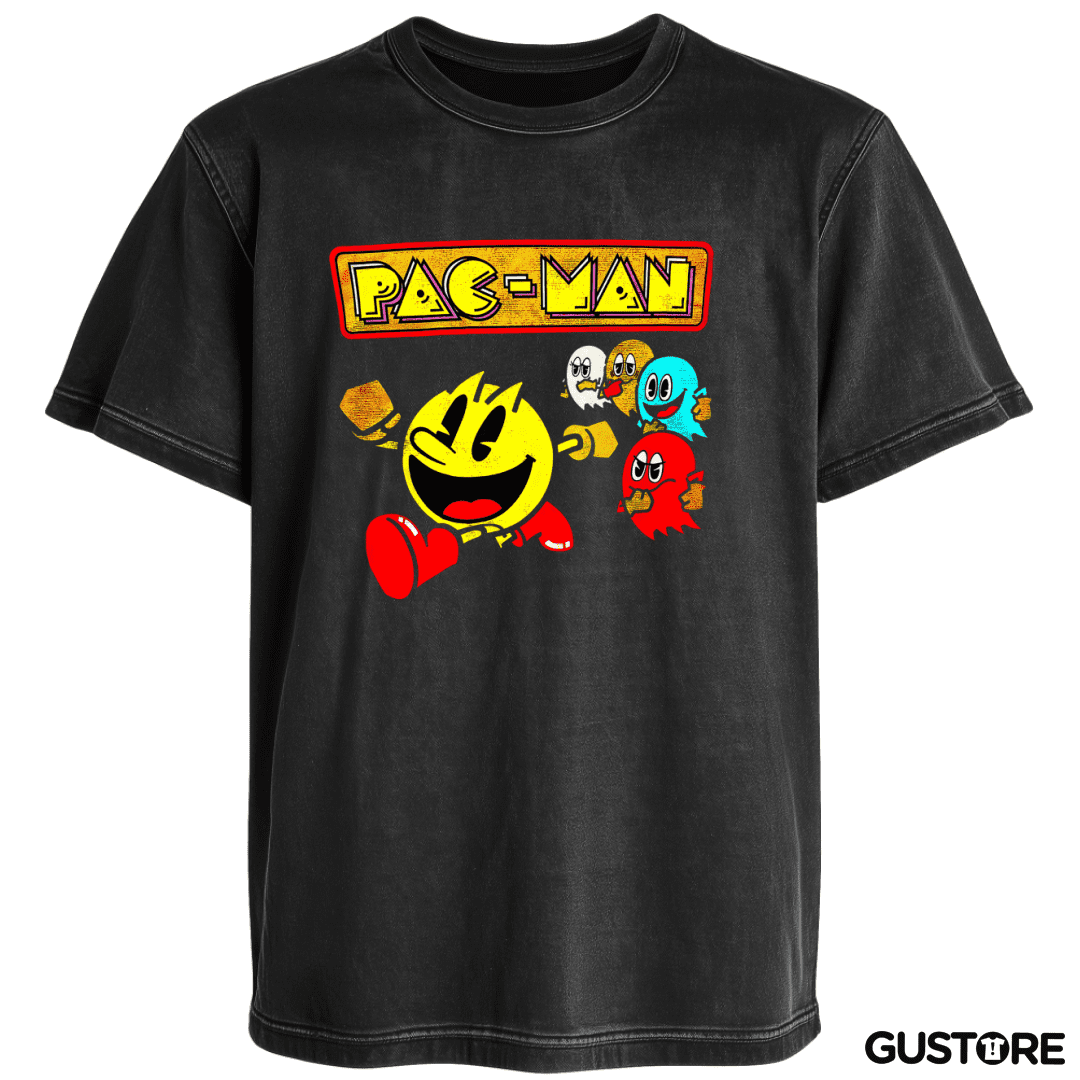 Polera desgastada Pac man Run