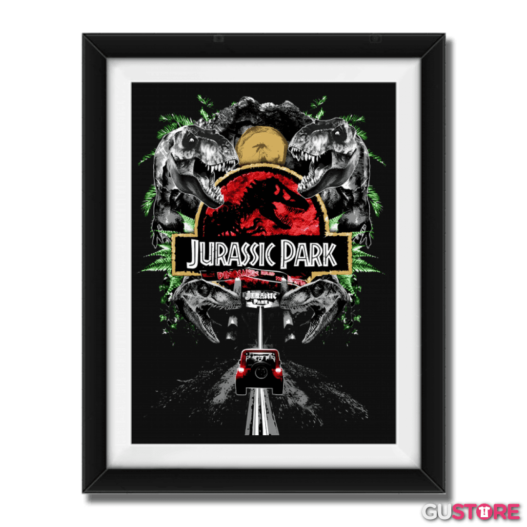 Cuadro decorativo Bienvenidos a Jurassic Park