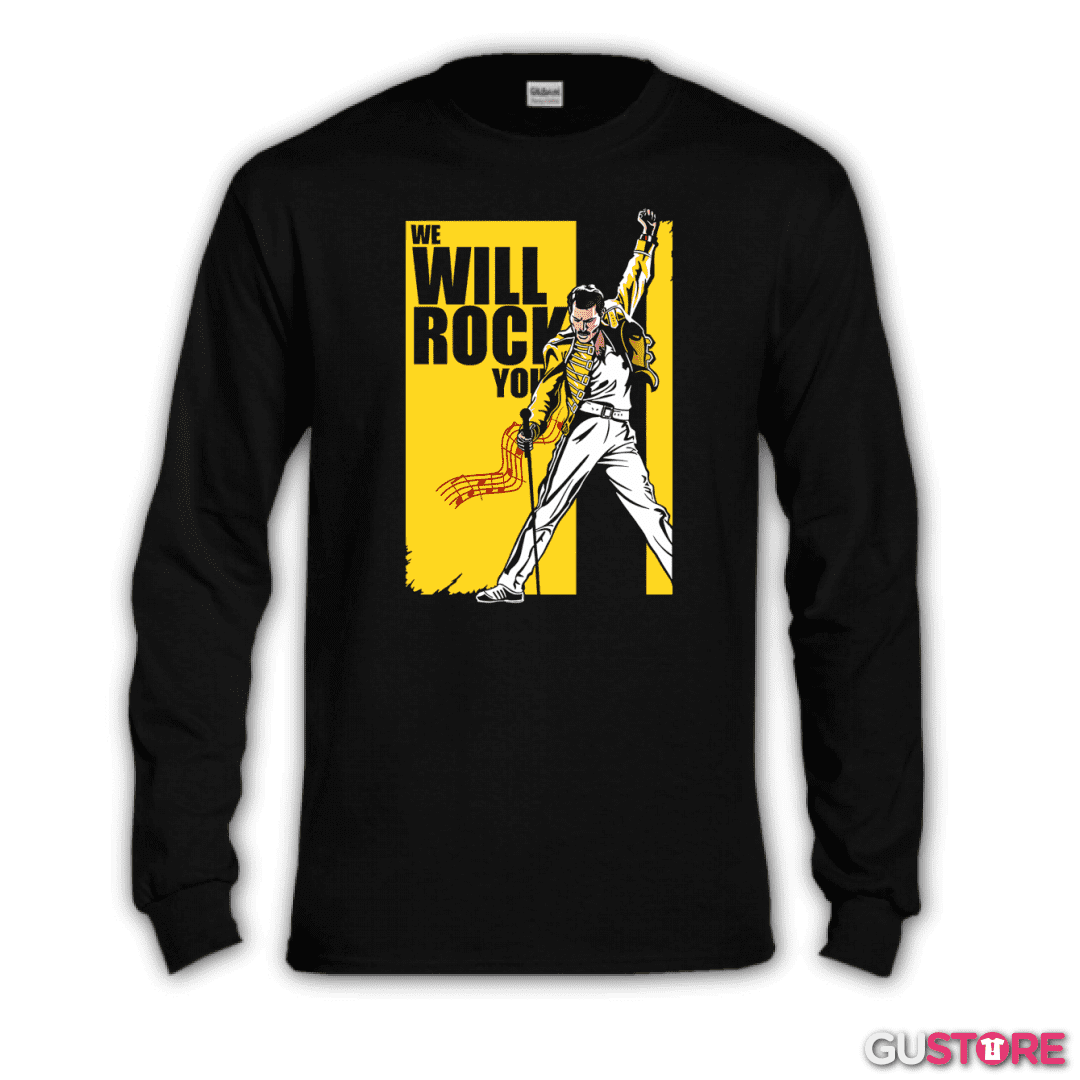 Polera manga larga We will rock you