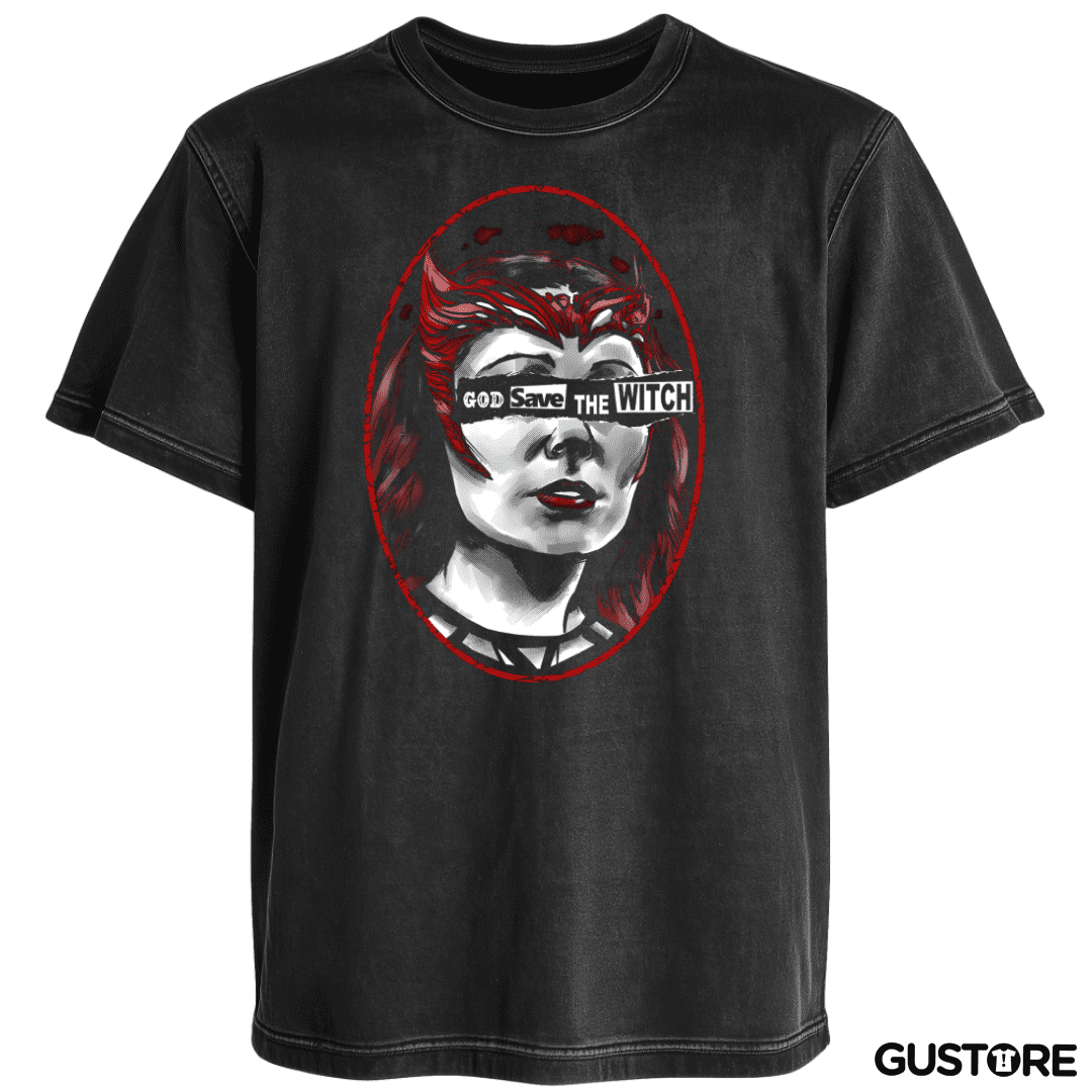 Polera desgastada Dios Salve a la Bruja Escarlata