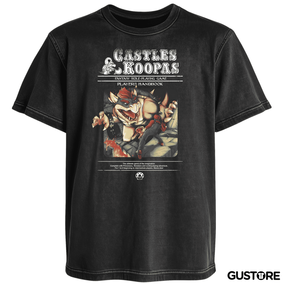 Polera desgastada Castles & Koopas