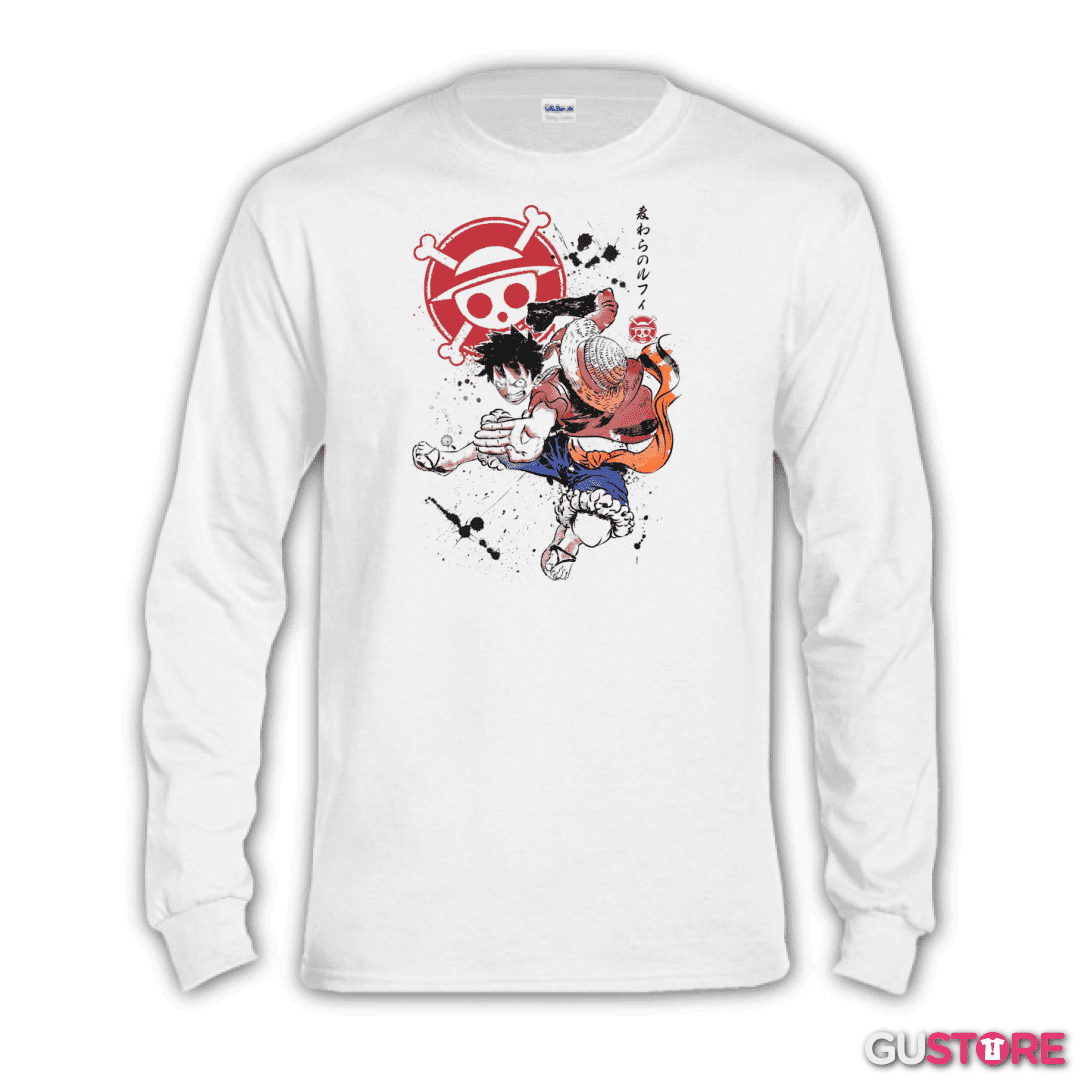 Polera manga larga Luffy D Monkey