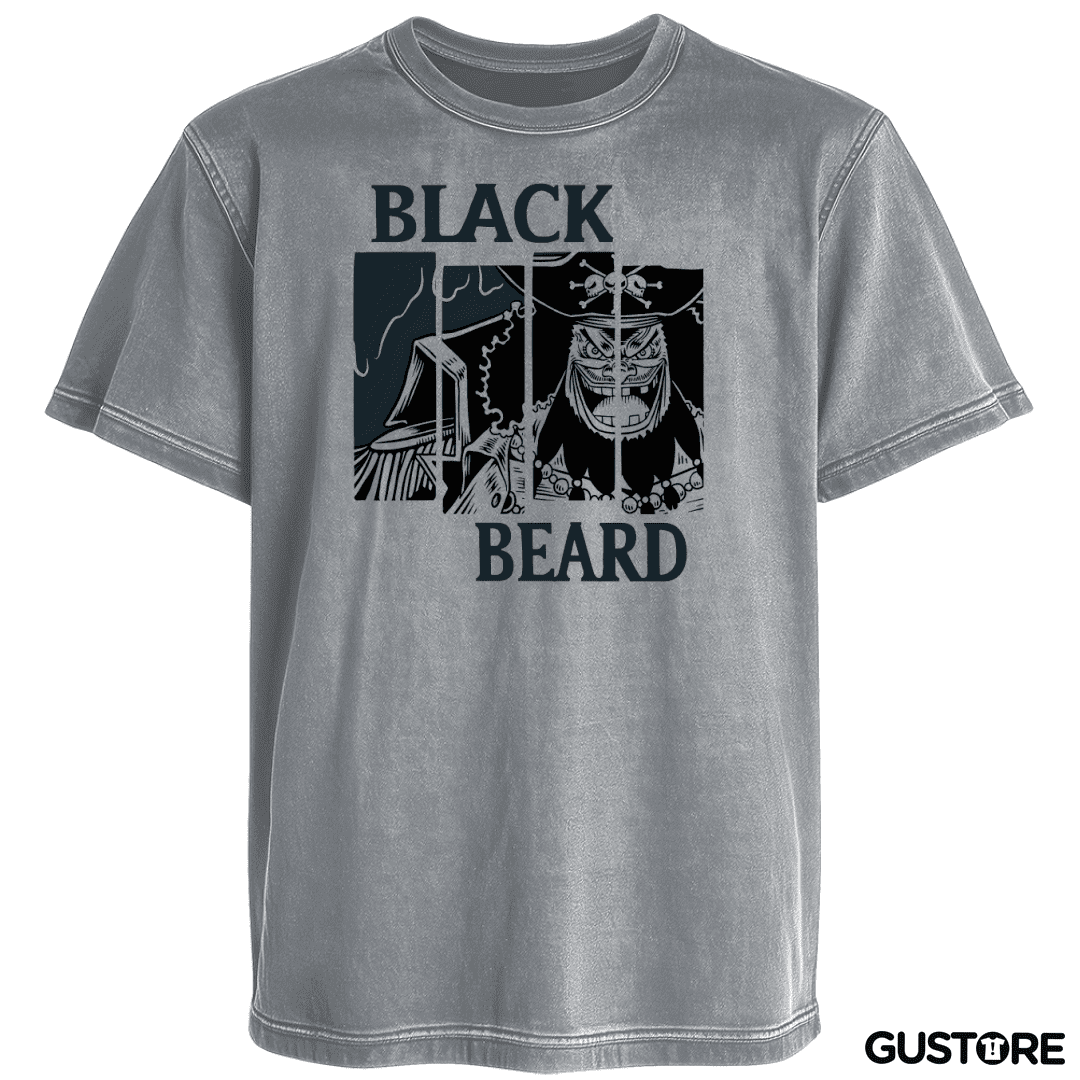 Polera desgastada Black Beard