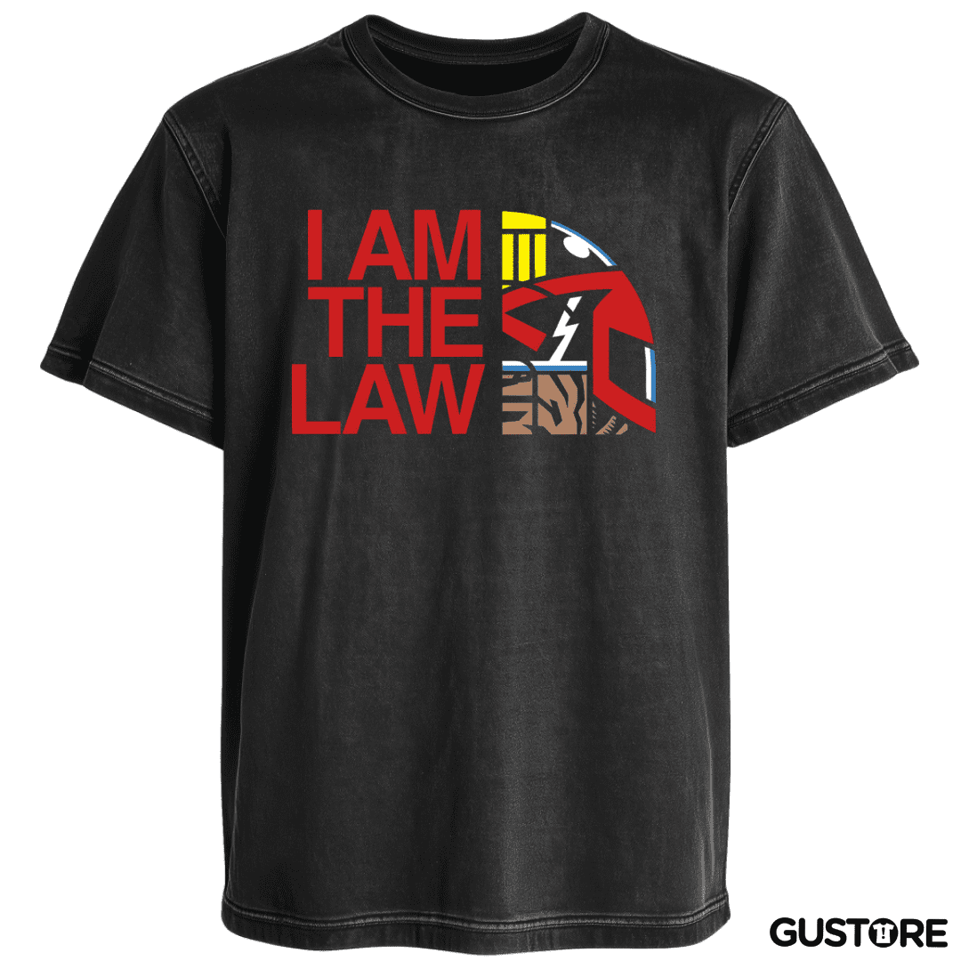 Polera desgastada I am The LAW 