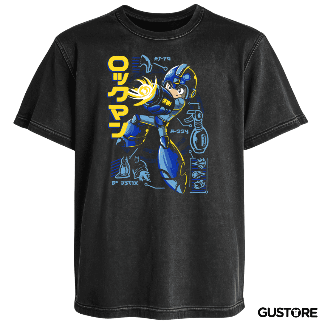 Polera desgastada Mega Robot