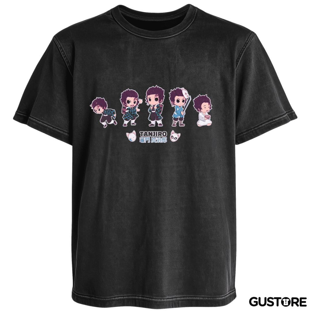 Polera desgastada Chibi Tanjiro