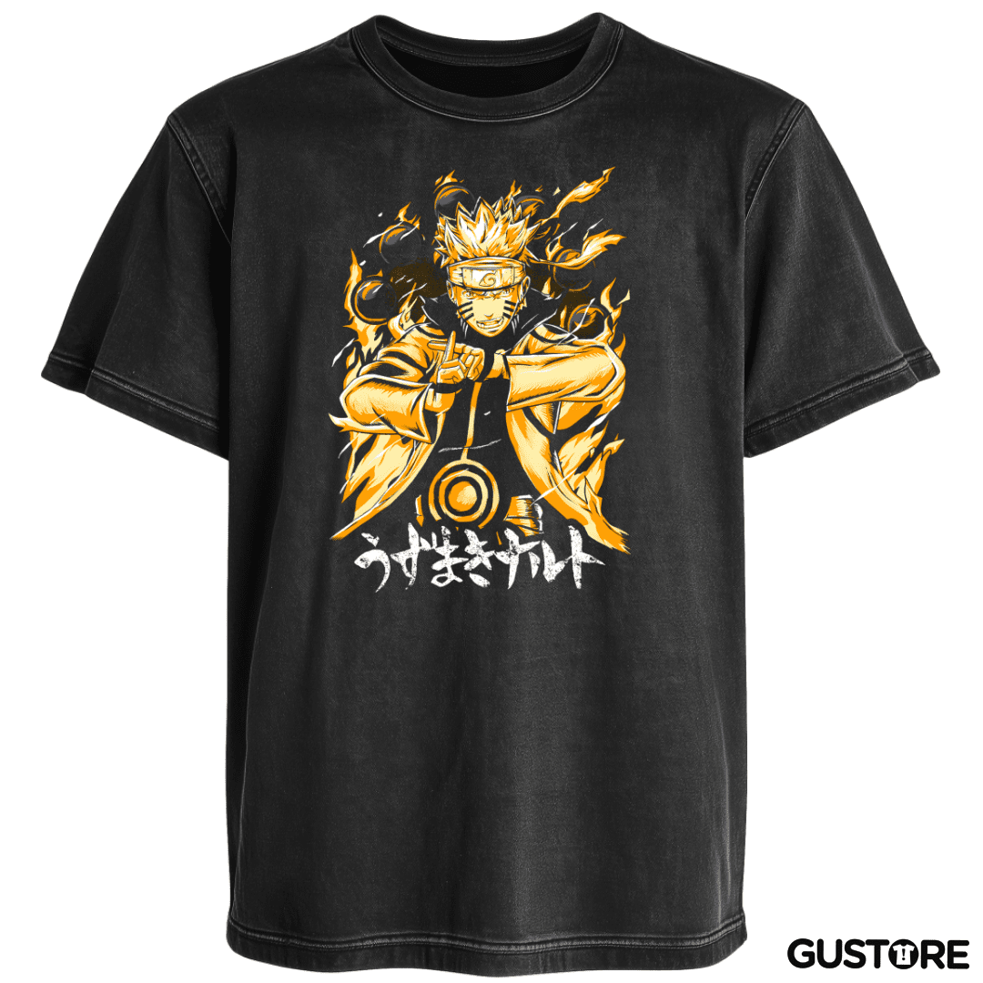 Polera desgastada Chakra Nueve Colas