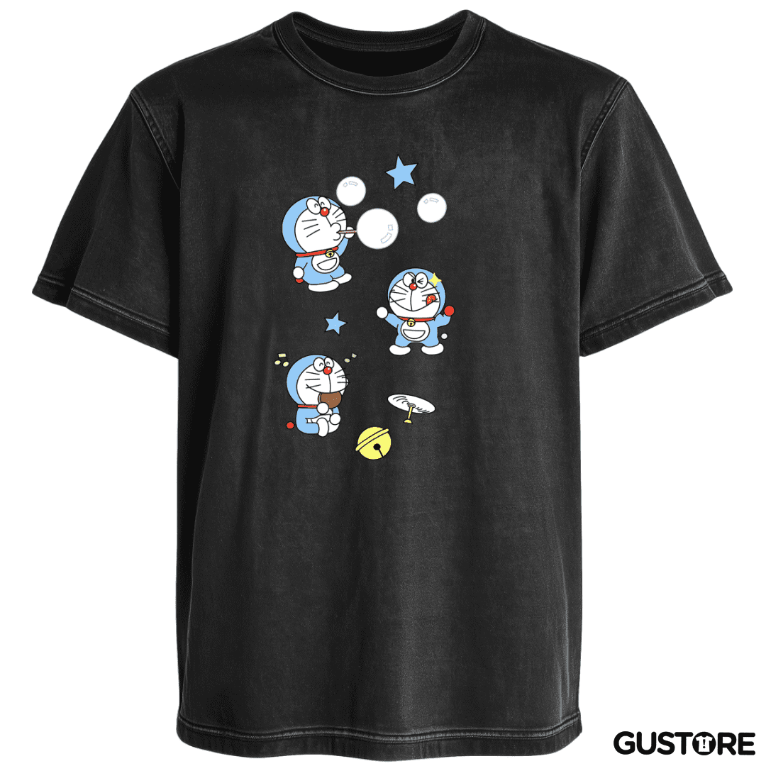 Polera desgastada Doraemon