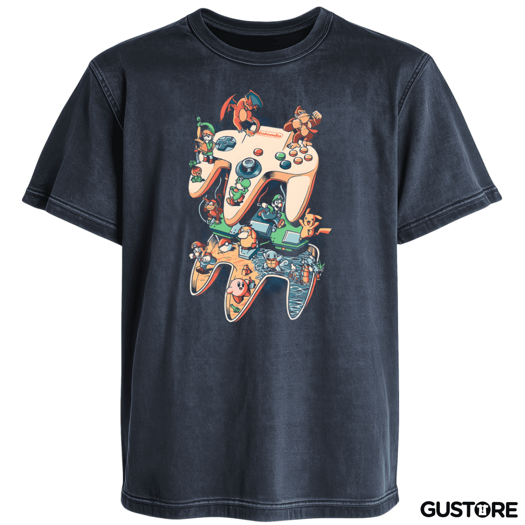 Polera desgastada Nintendo 64