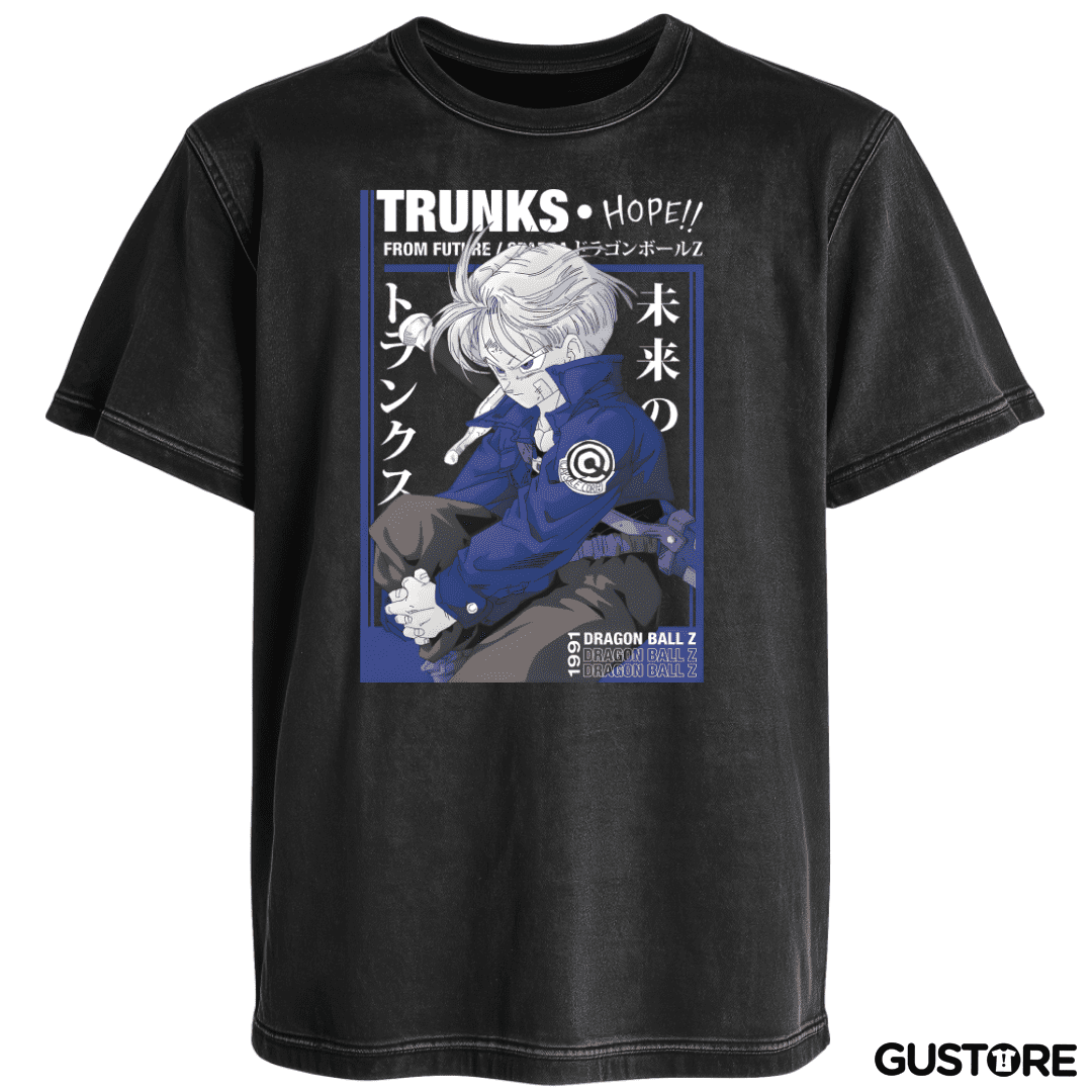 Polera desgastada Trunks del Futuro