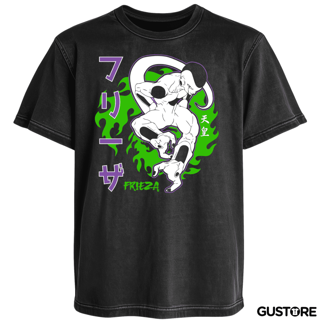 Polera desgastada Frieza Over Power