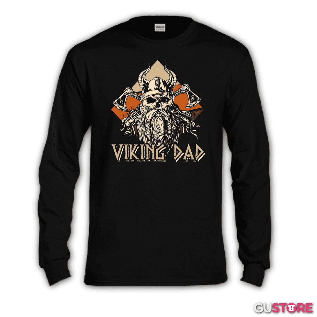 Polera manga larga Papá Vikingo