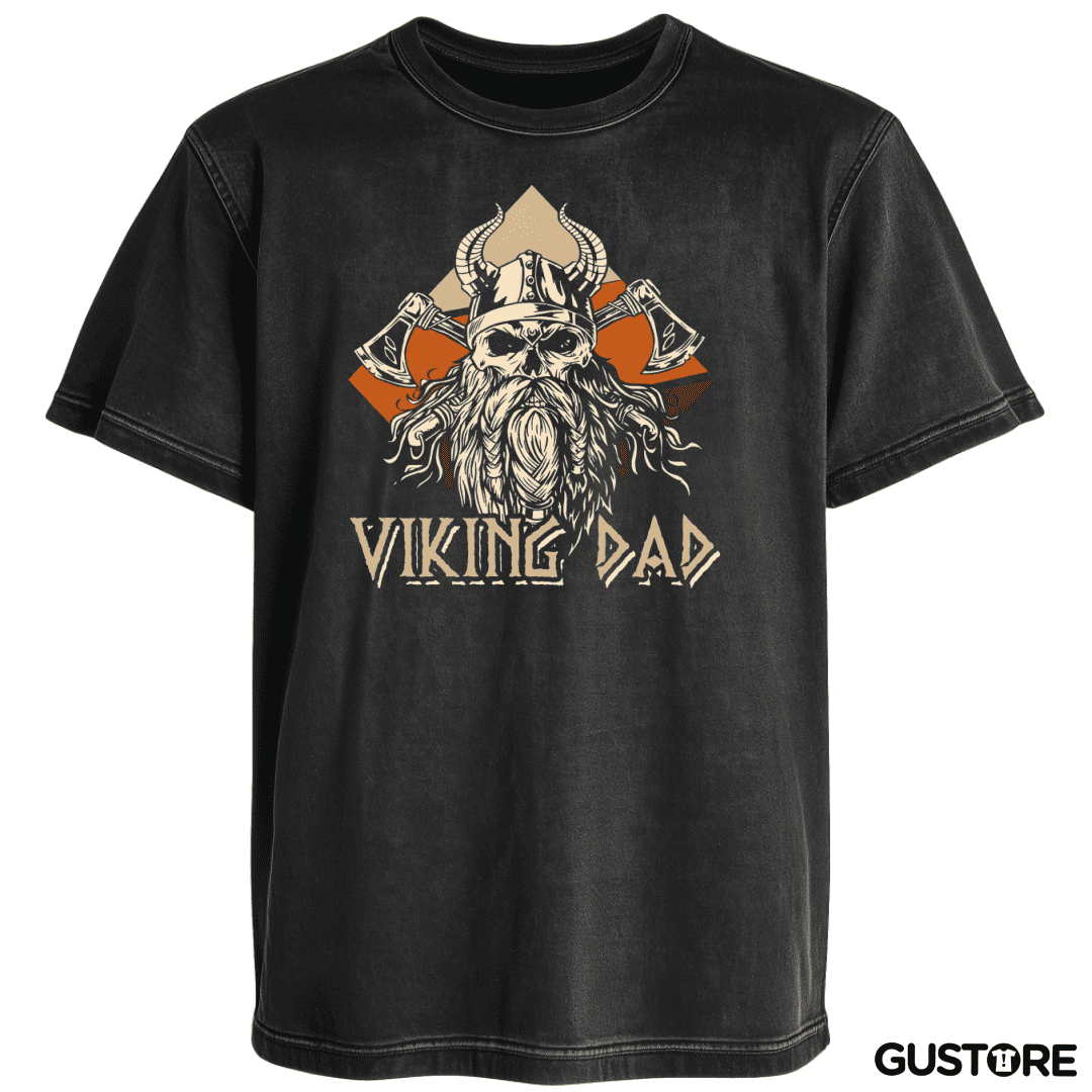 Polera desgastada Papá Vikingo