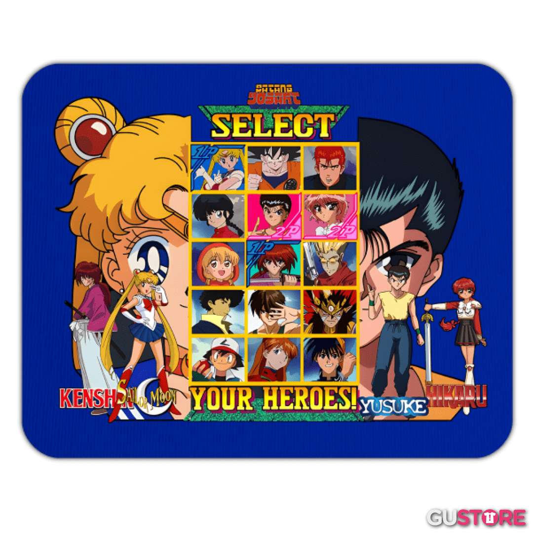 Mousepad Anime Heroes