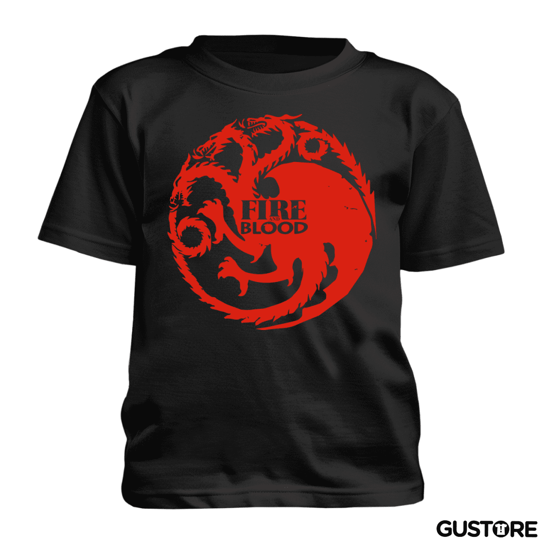 Polera de niño Fire and blood