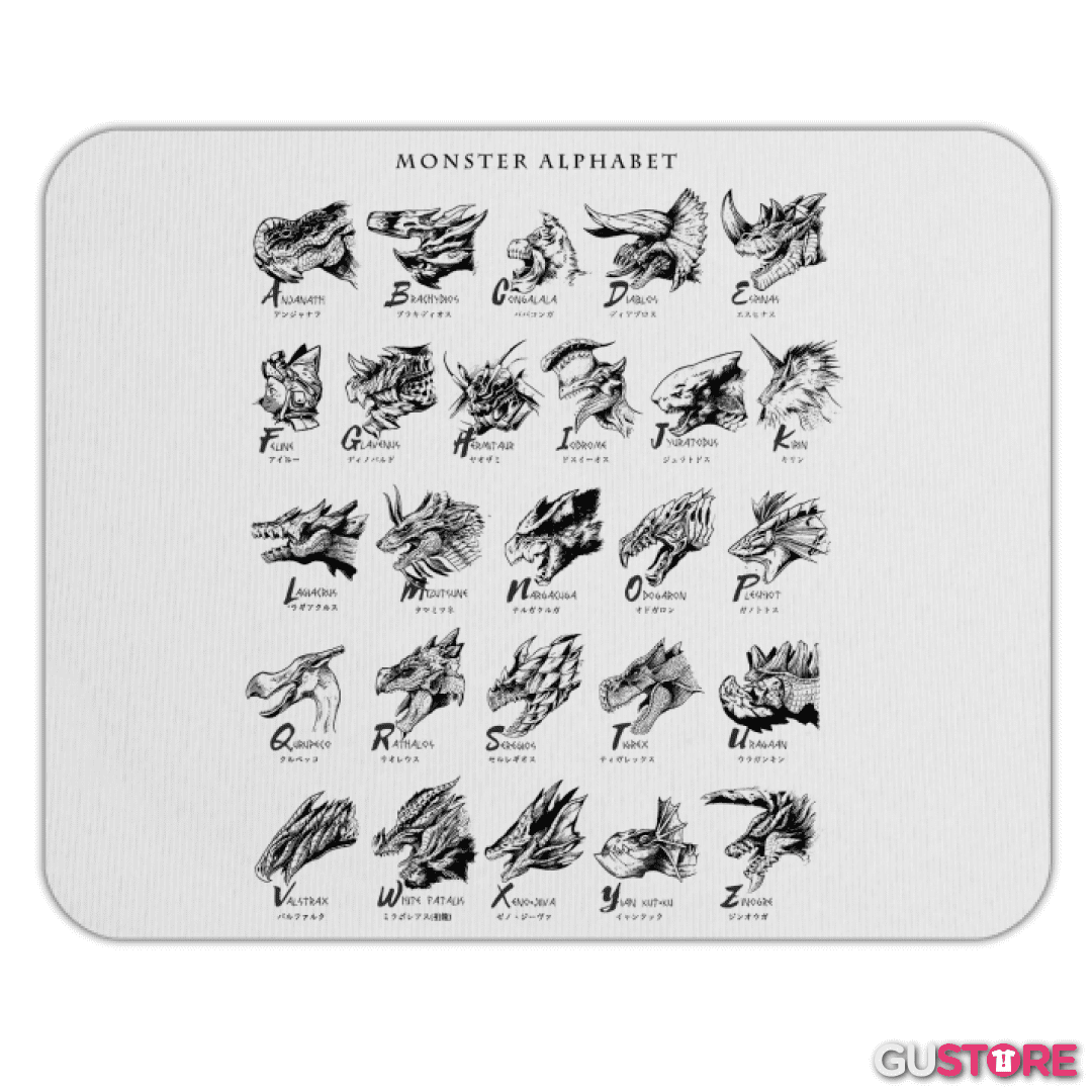 Mousepad Alfabeto Monstruoso