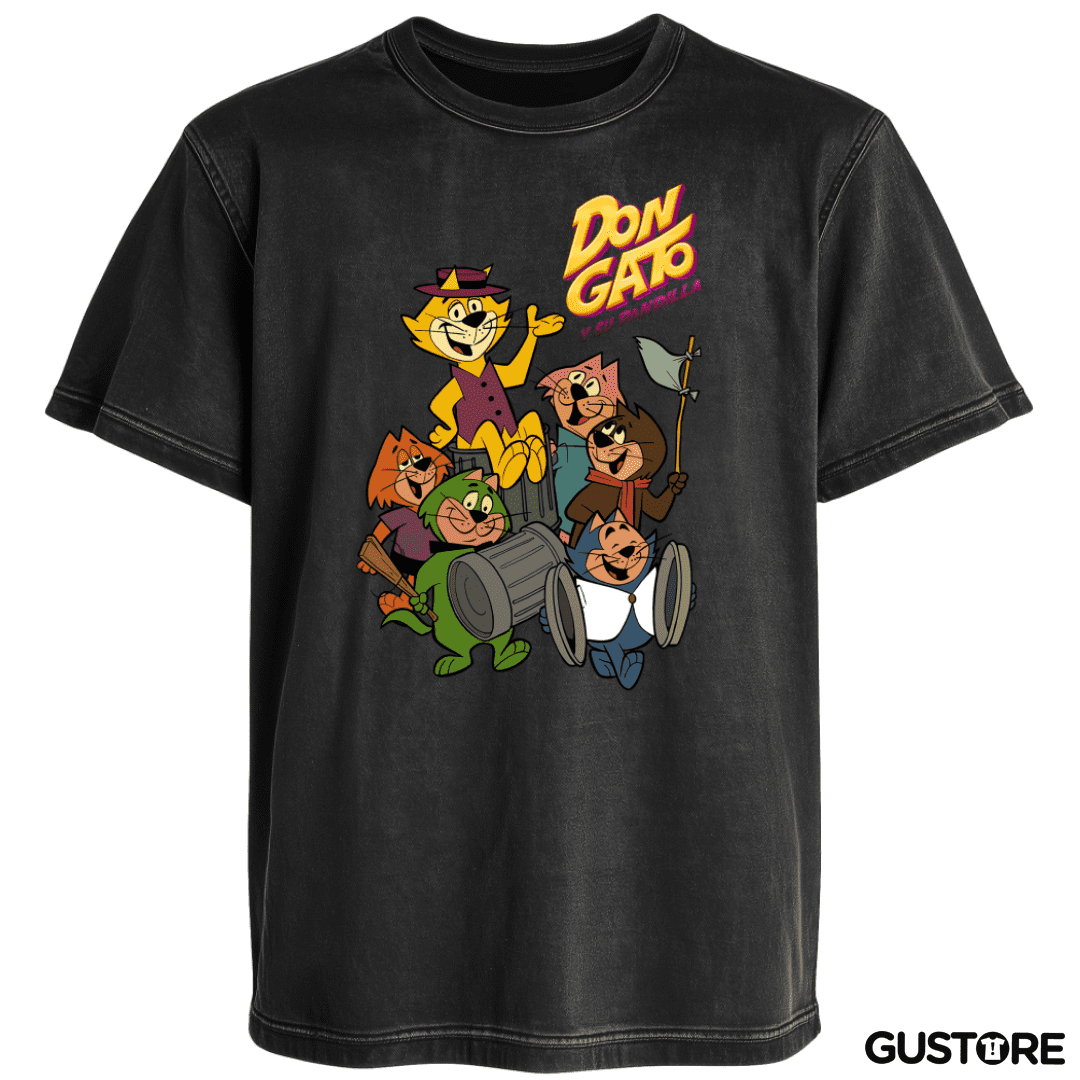 Polera desgastada Don Gato y su pandilla