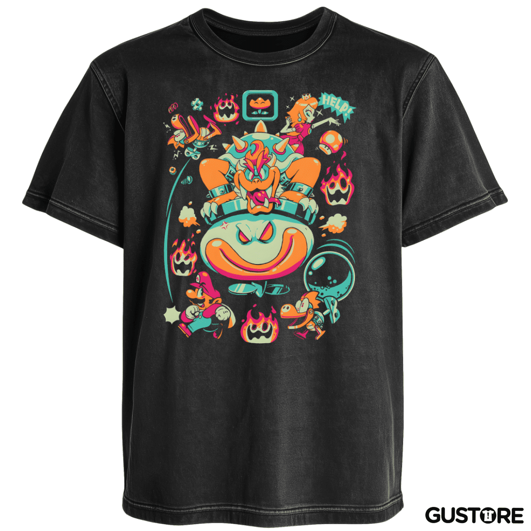 Polera desgastada Bowser Final 