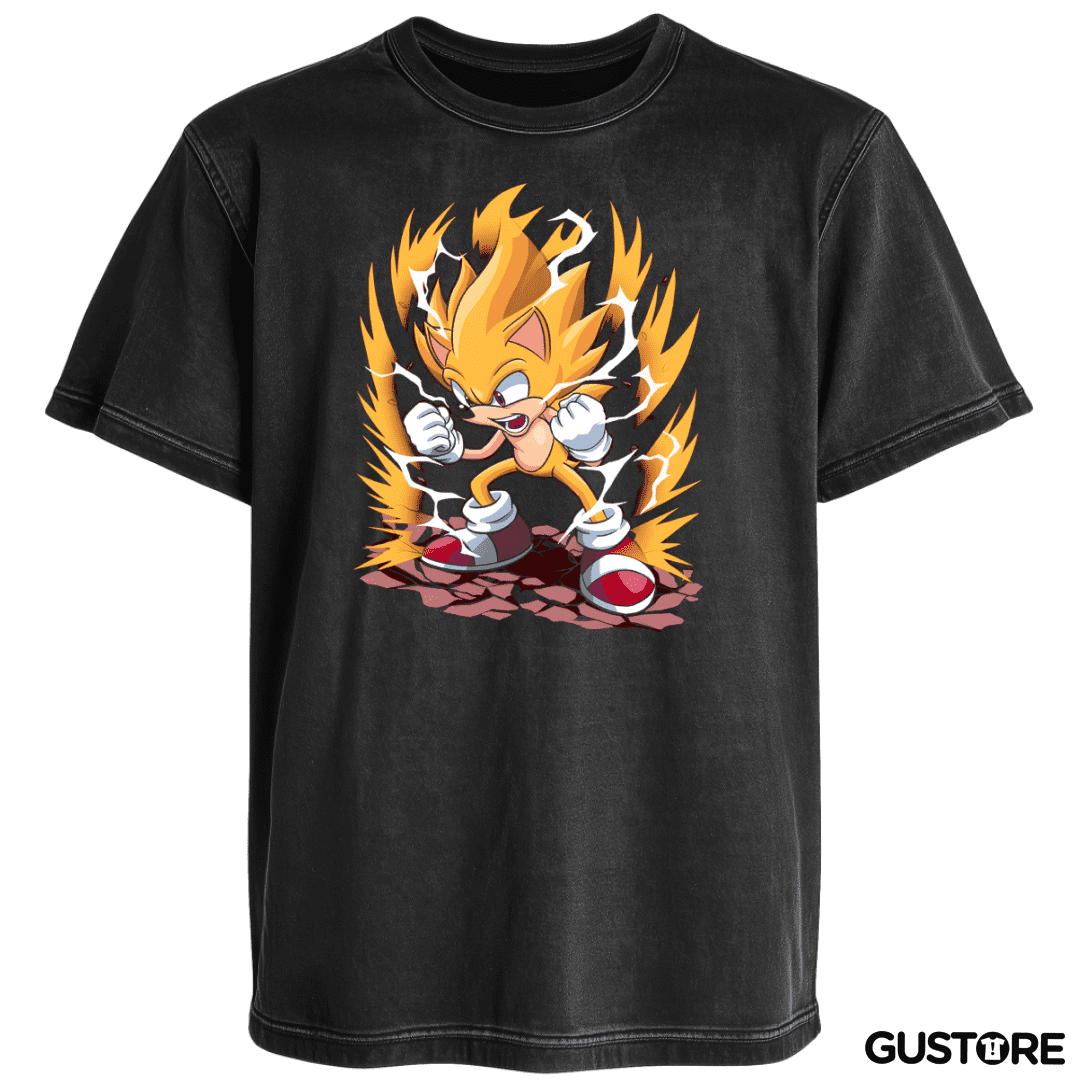 Polera desgastada Super Sonic