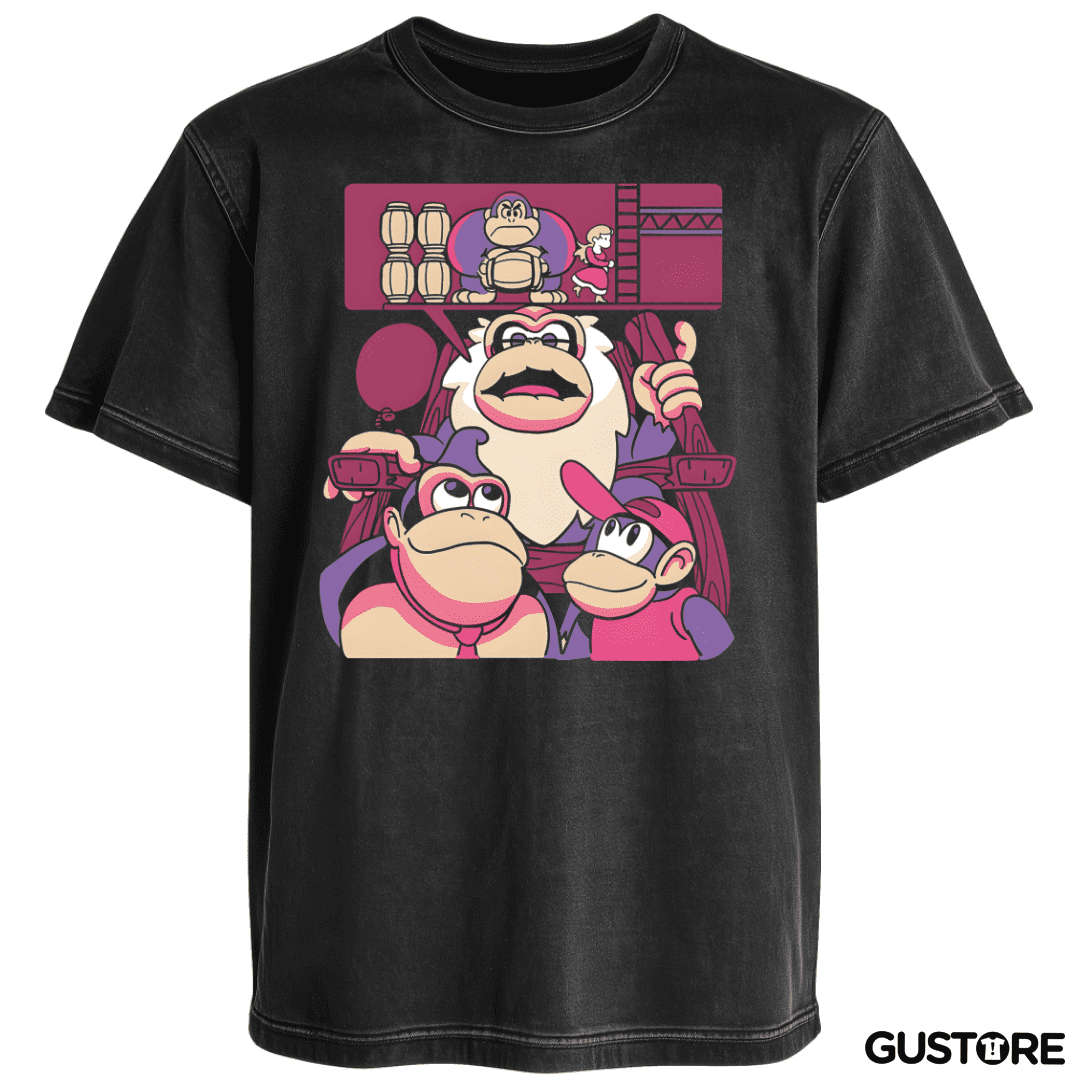 Polera desgastada Nostalgia Kong