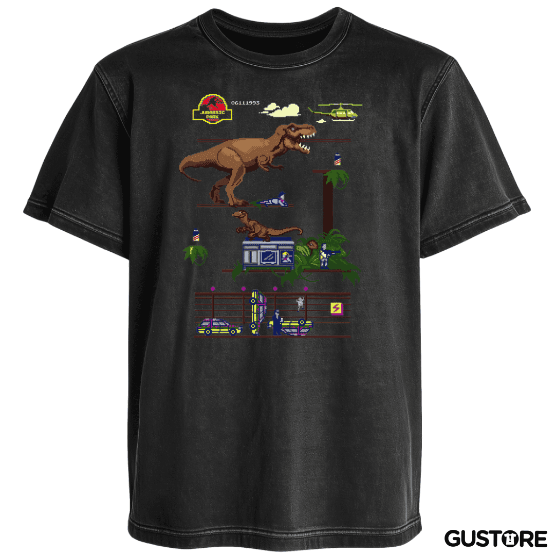 Polera desgastada Jurassic Bit