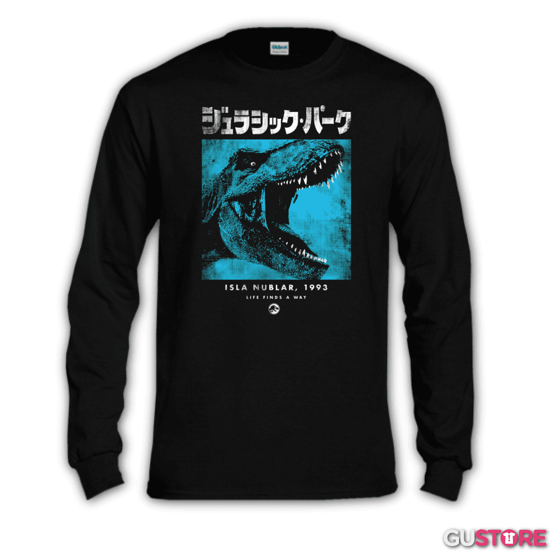 Polera manga larga Jurassic Park Japo
