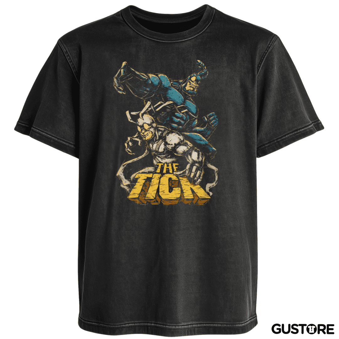 Polera desgastada Tick la garrapata