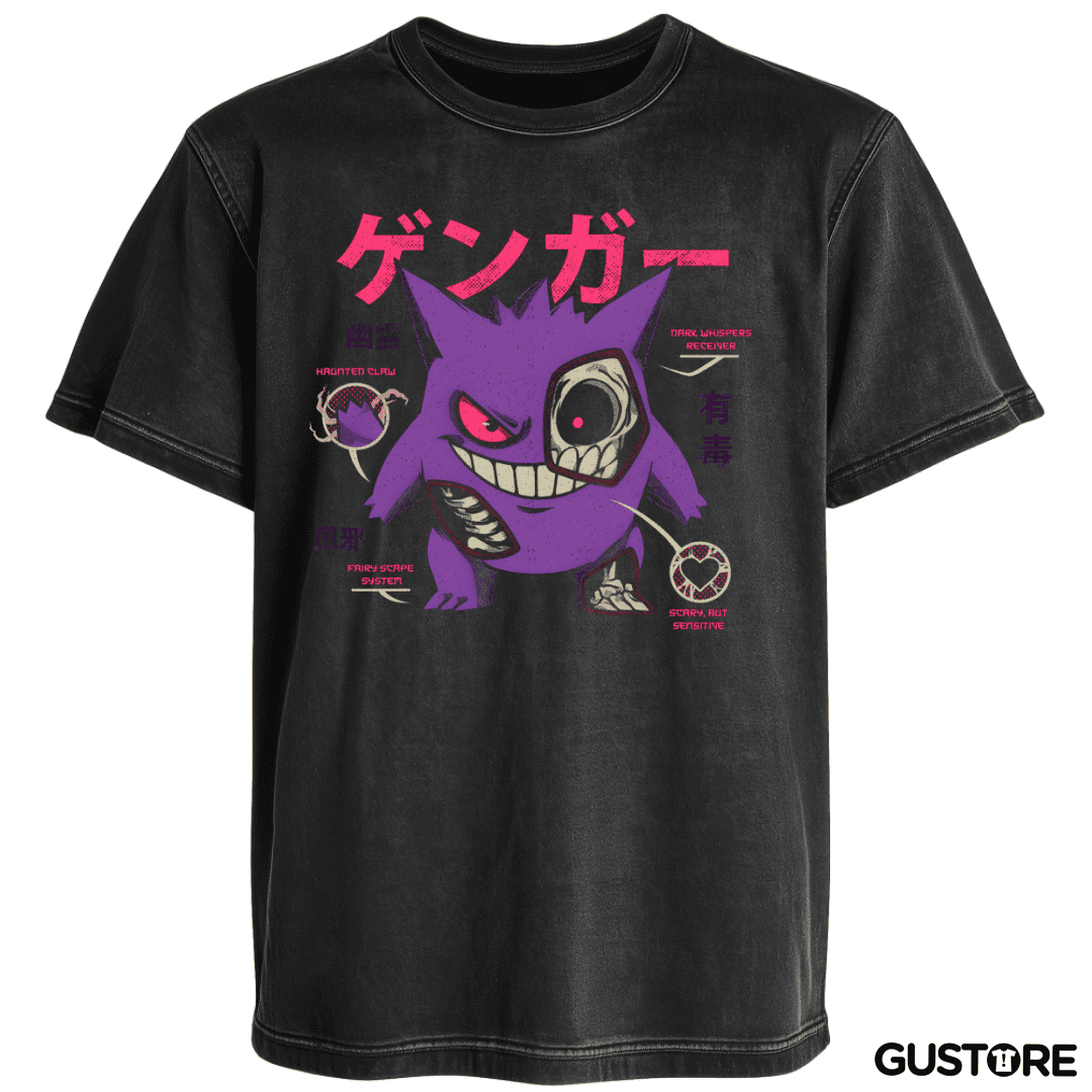 Polera desgastada Anatomía de un Gengar