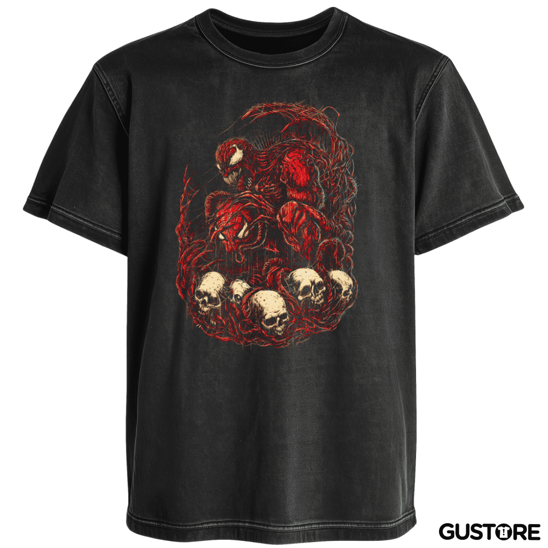 Polera desgastada El Maldito Carnage