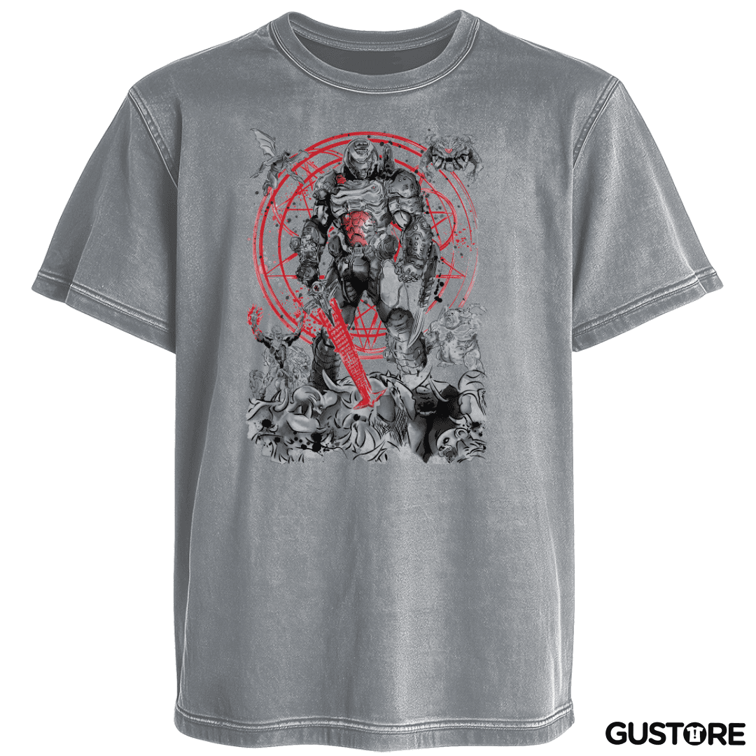 Polera desgastada The Hell Walker