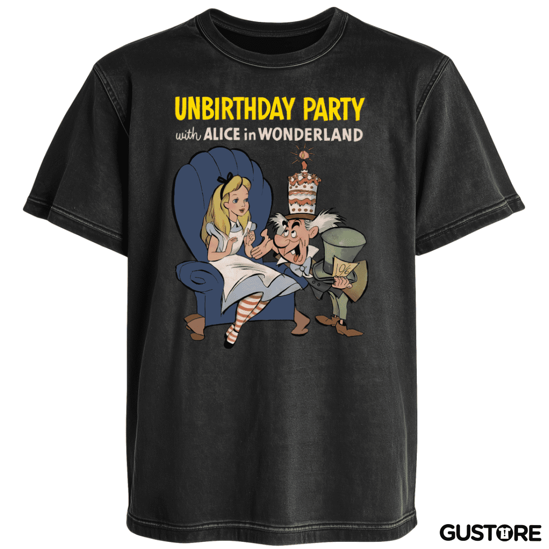 Polera desgastada Feliz NO cumpleaños