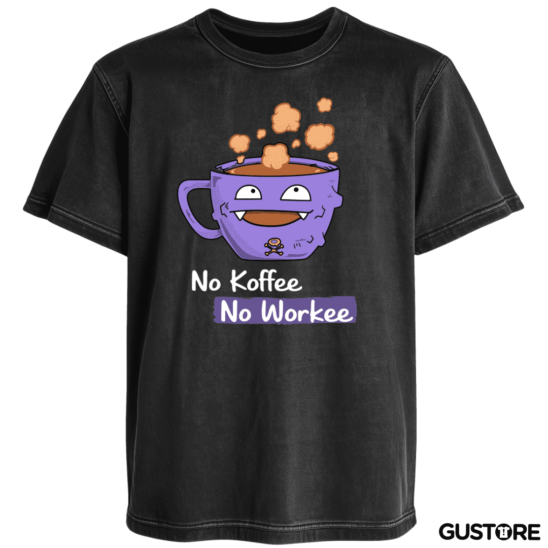 Polera desgastada No Koffee no workee