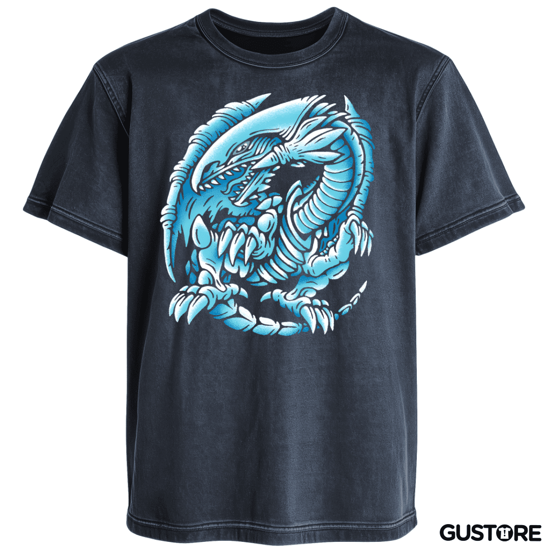Polera desgastada Dragon de Ojos Azules