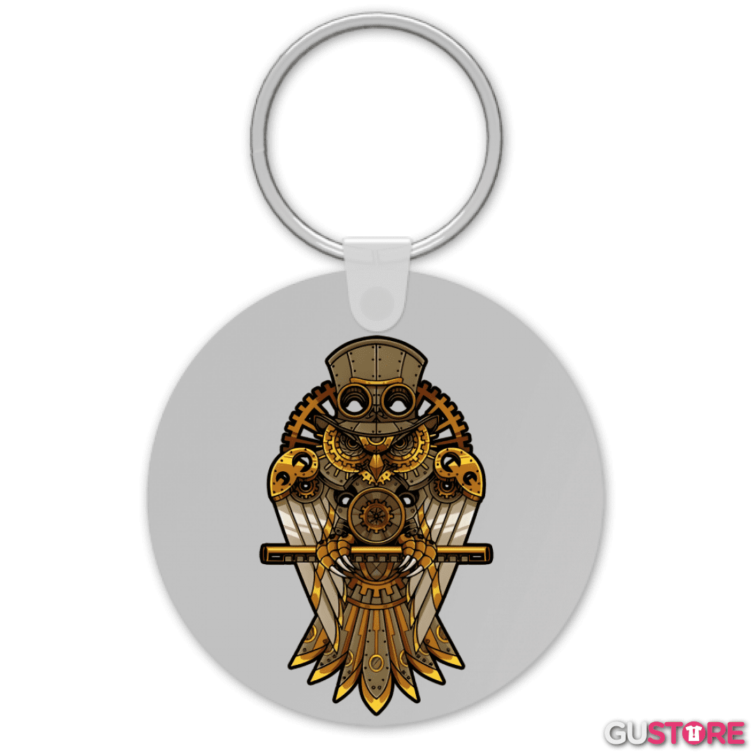 Llavero Buho steampunk