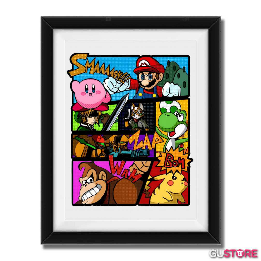 Cuadro decorativo Smash Bros