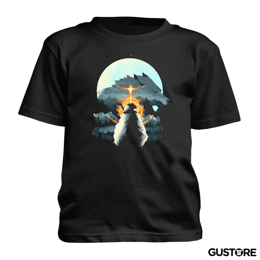 Polera de niño Half Wolf